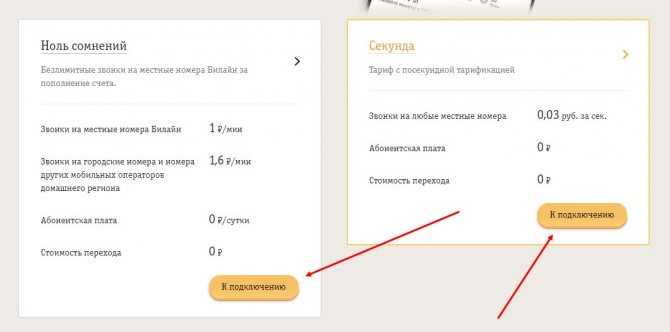 Билайн тарифный план ноль сомнений 3