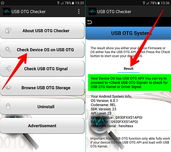 Как проверить поддержку функции otg смартфоном и какие устройства можно подключать