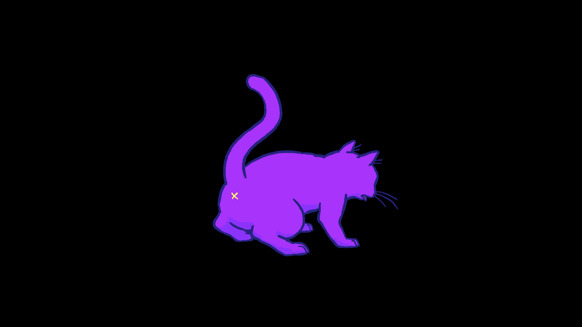Живые обои шевелящиеся. Неоновый кот фиолетовый. Фон для стрима. Кот на фиолетовом фоне. Кот Минимализм.