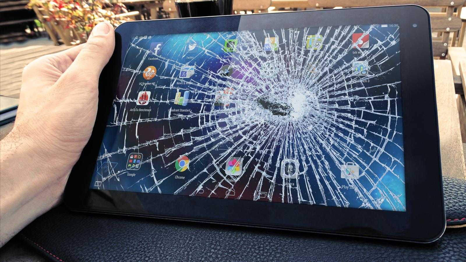 Сломанный экран планшета