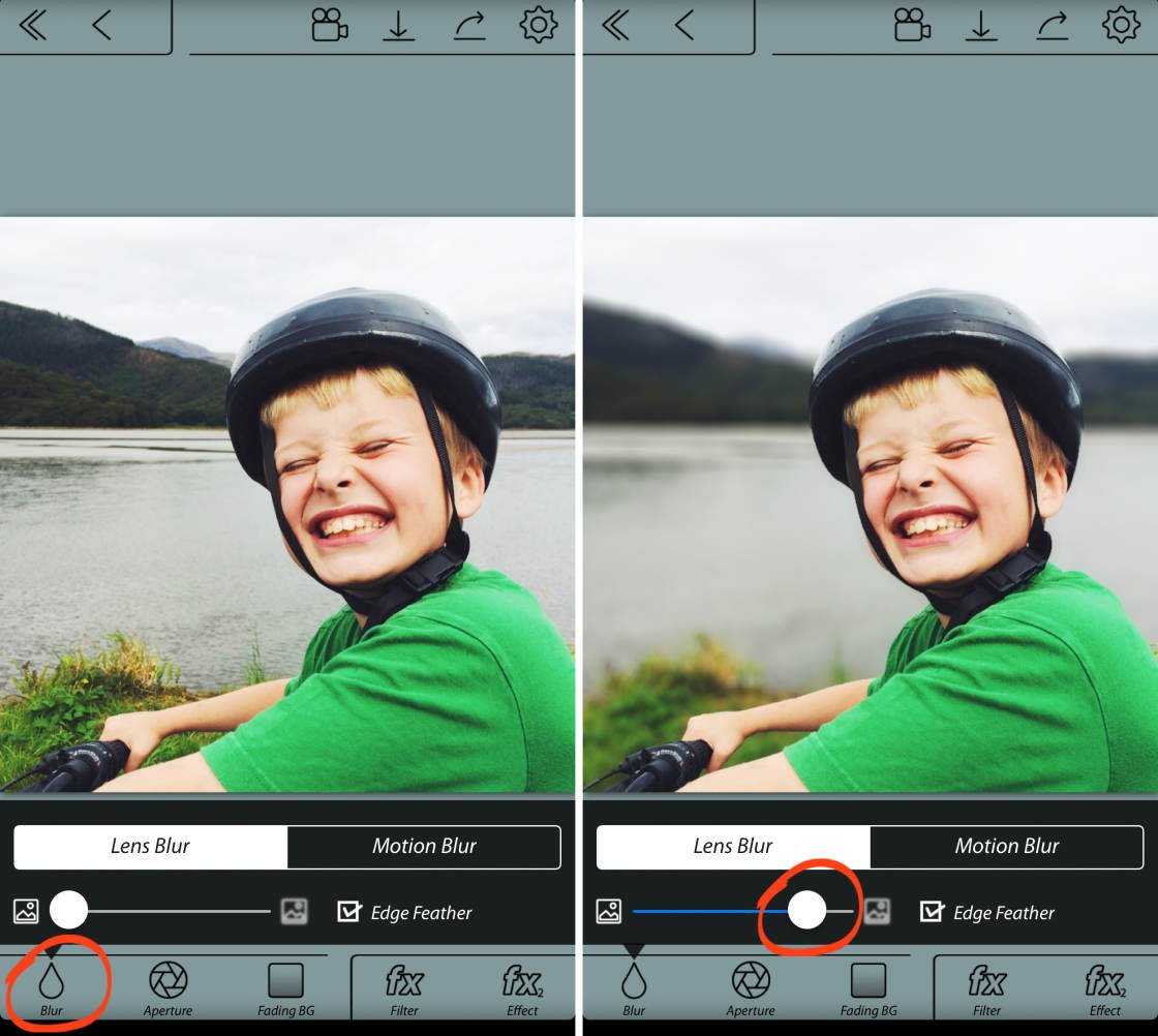 Как сделать размытый фон снимка на iphone. сравниваем два приложения